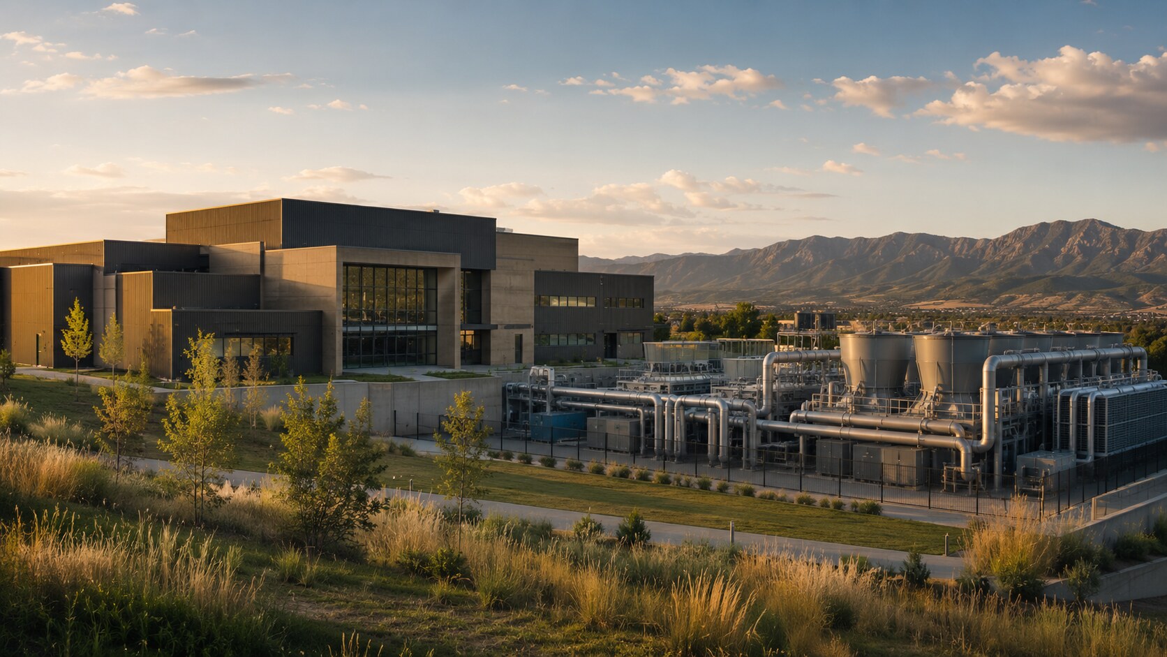 Colorado critical facility with central cooling plant