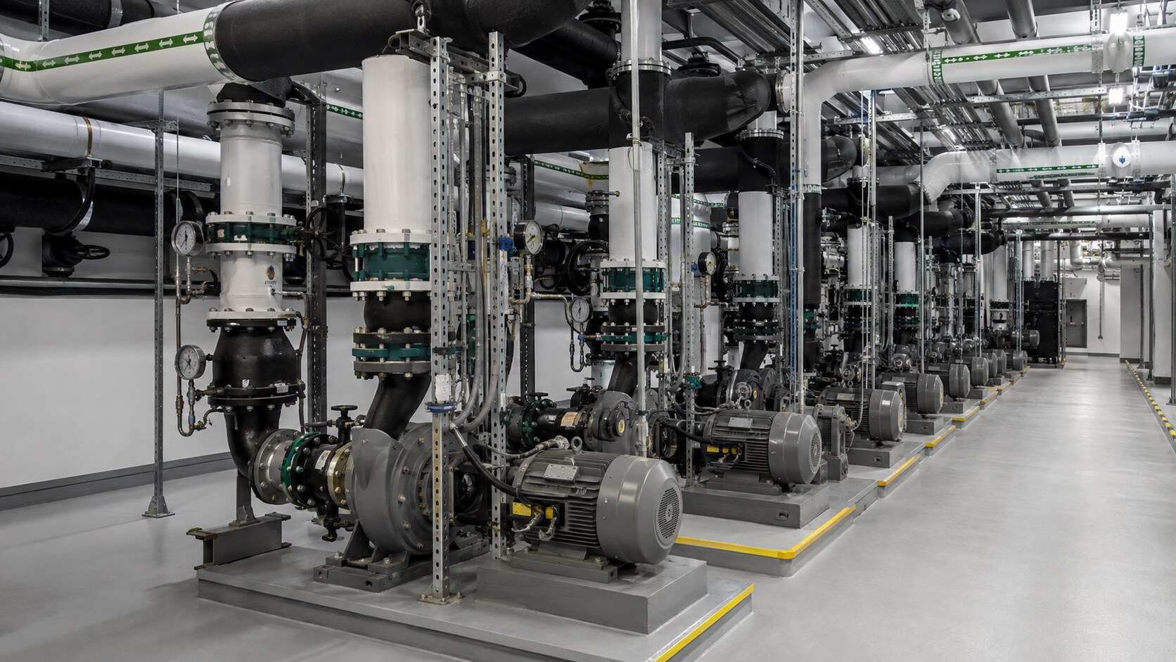 Redundant pump gallery for mission-critical cooling