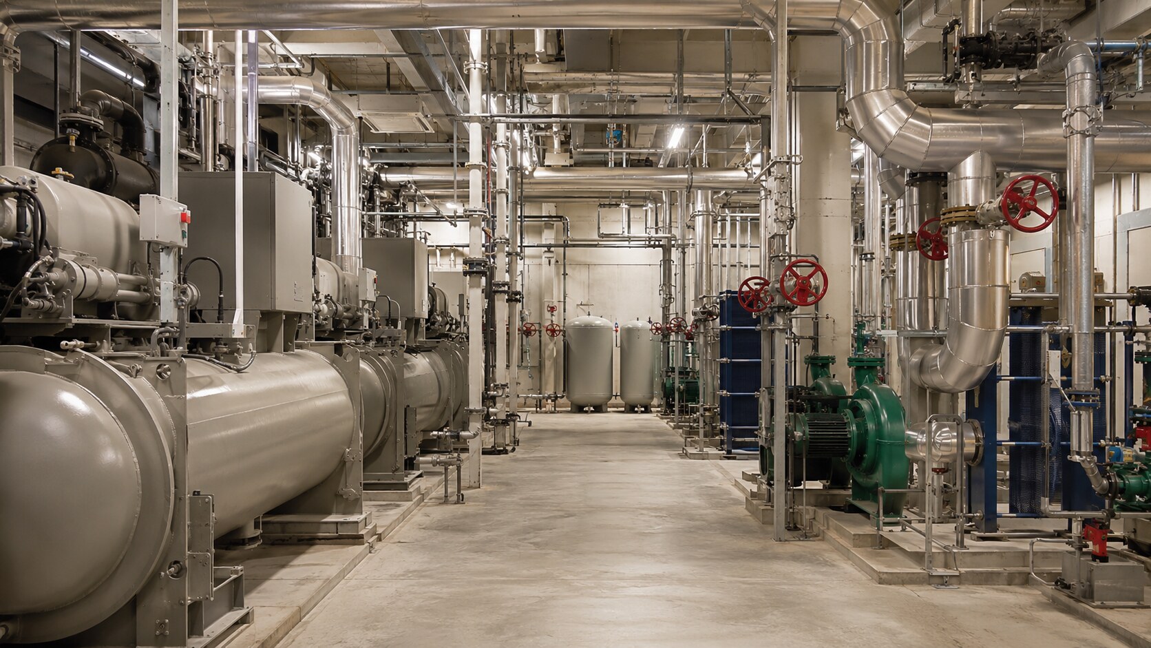 Municipal central cooling plant