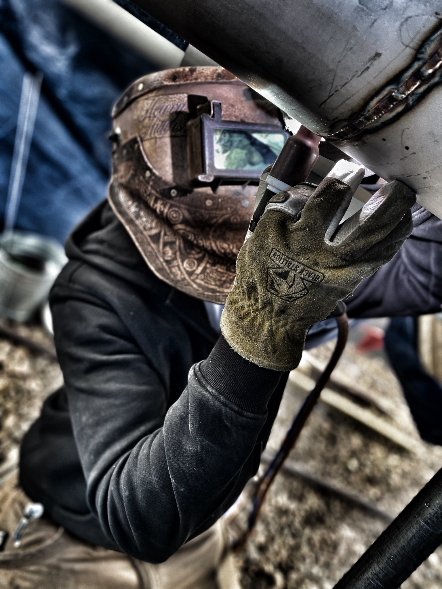 TIG welding a stainless-steel process-piping joint