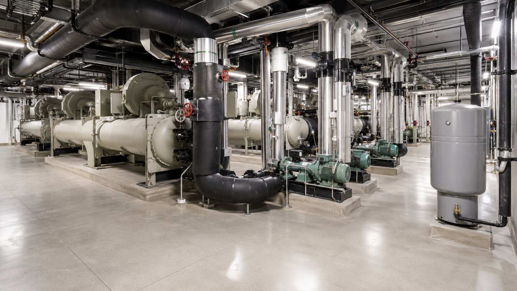 Completed cooling plant ready for turnover